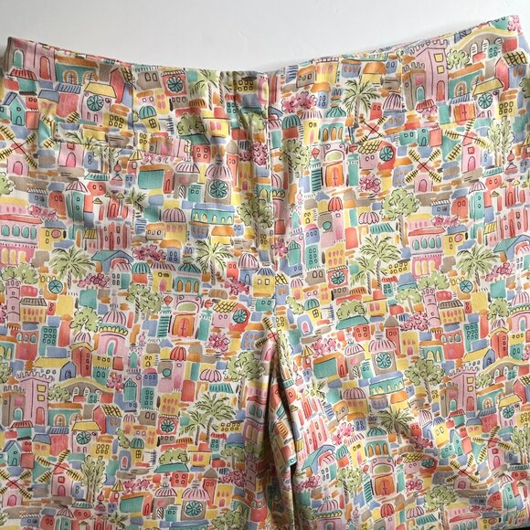 Talbots Women's Stretch 14 Petite Printed Cropped Pants - Picture 5 of 16